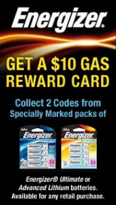 Energizer Gas Card