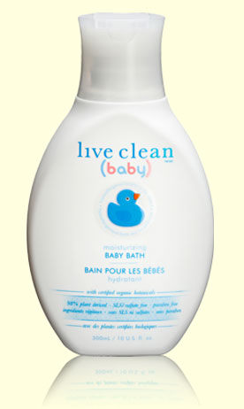 Live Clean baby bath