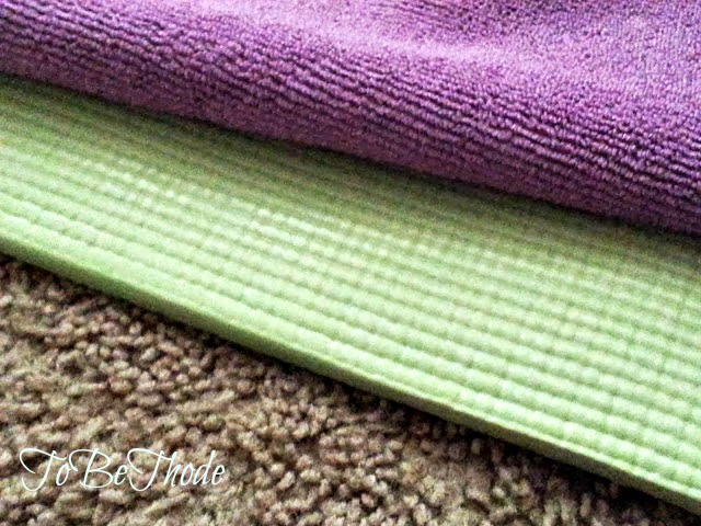 mat and towel
