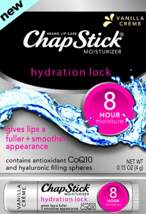 Chapstick hydration lock