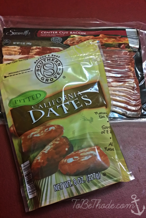 dates and bacon