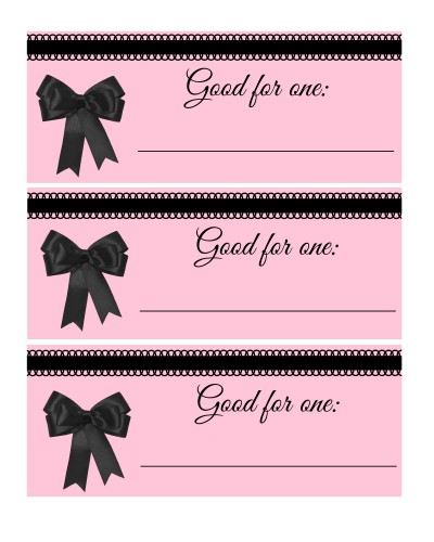 blank valentine coupon book