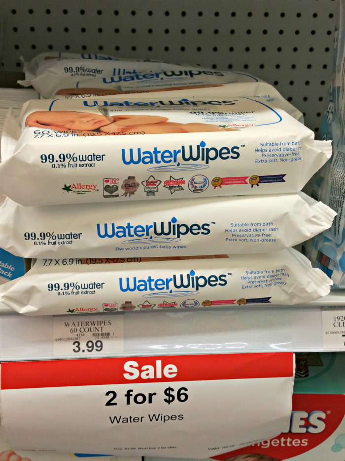 WaterWipes in store