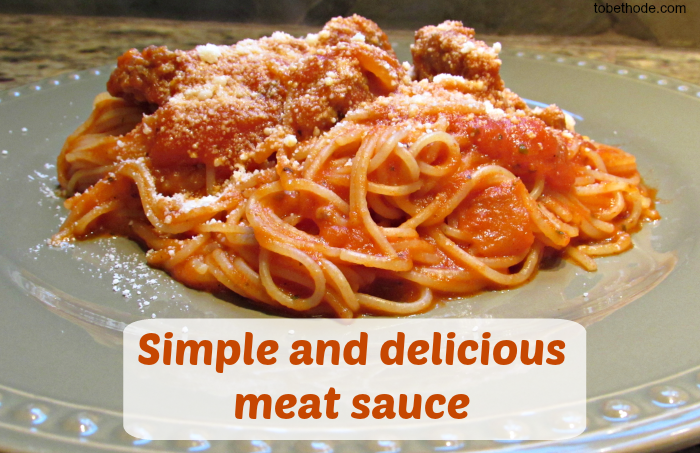 Simple and Delicious Meat Sauce