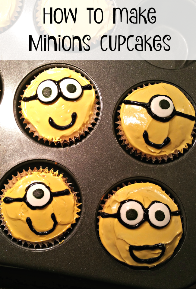 how to minions cupcakes